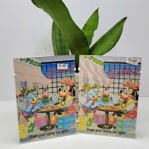 vintage Disney 80s | set of 2 Minnie Mouse & Daisy Duck framed post cards